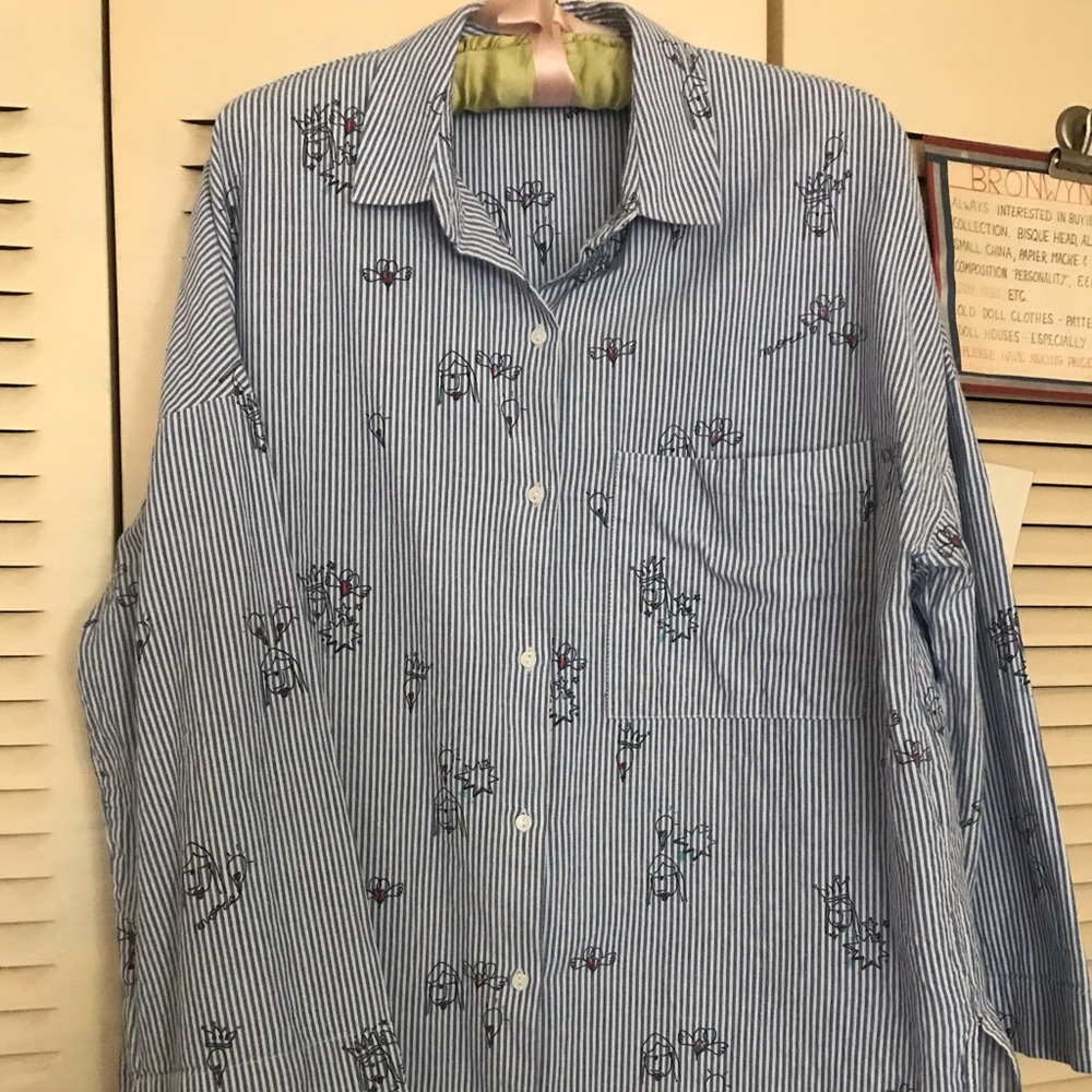 Zara Trafaluc Collection Kimono Sleeve Button Down